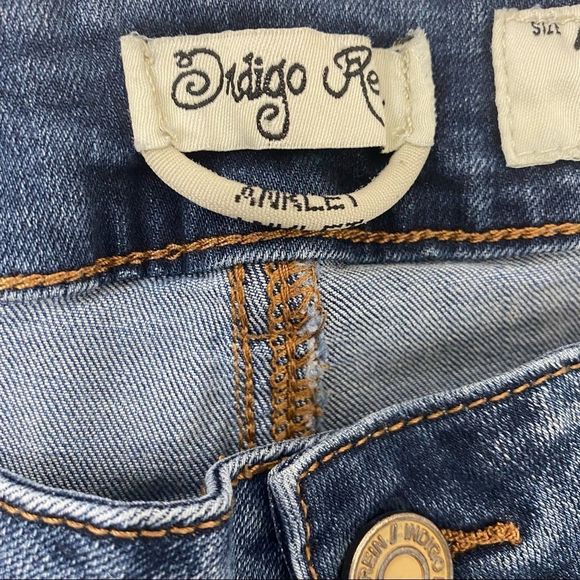 Indigo Rein Anklet Two-Tone Jeans Sz 24 - Picture 8 of 9